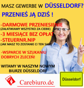 Gewerbe bez zameldowania w carebiuro.de